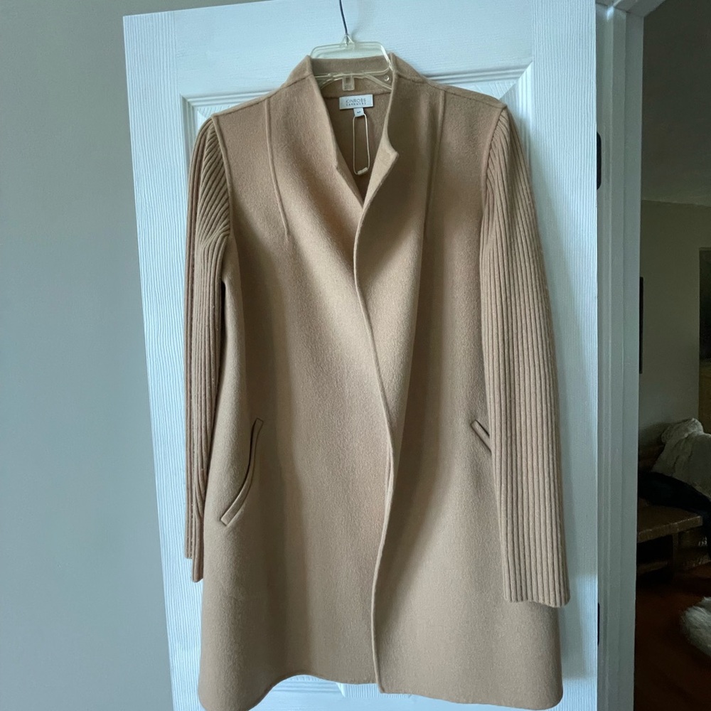 Kinross cashmere and wool coat